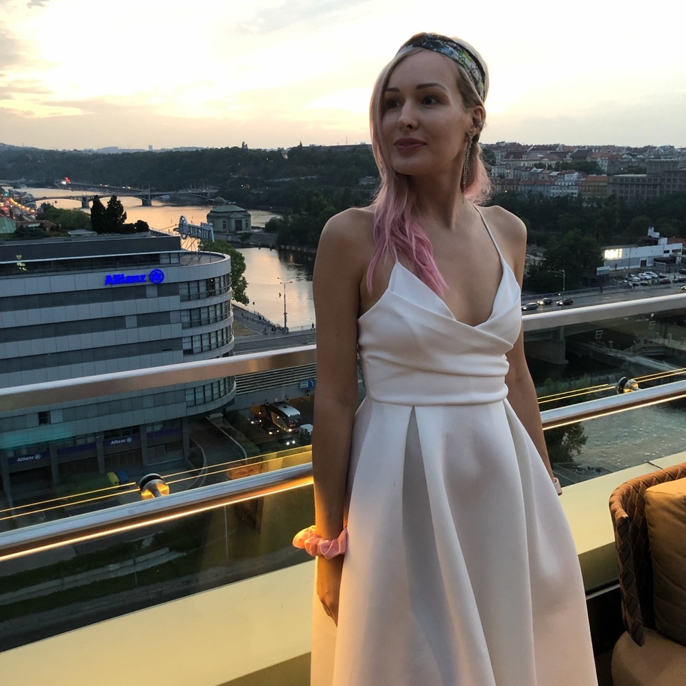 ASOS White Midi Dress